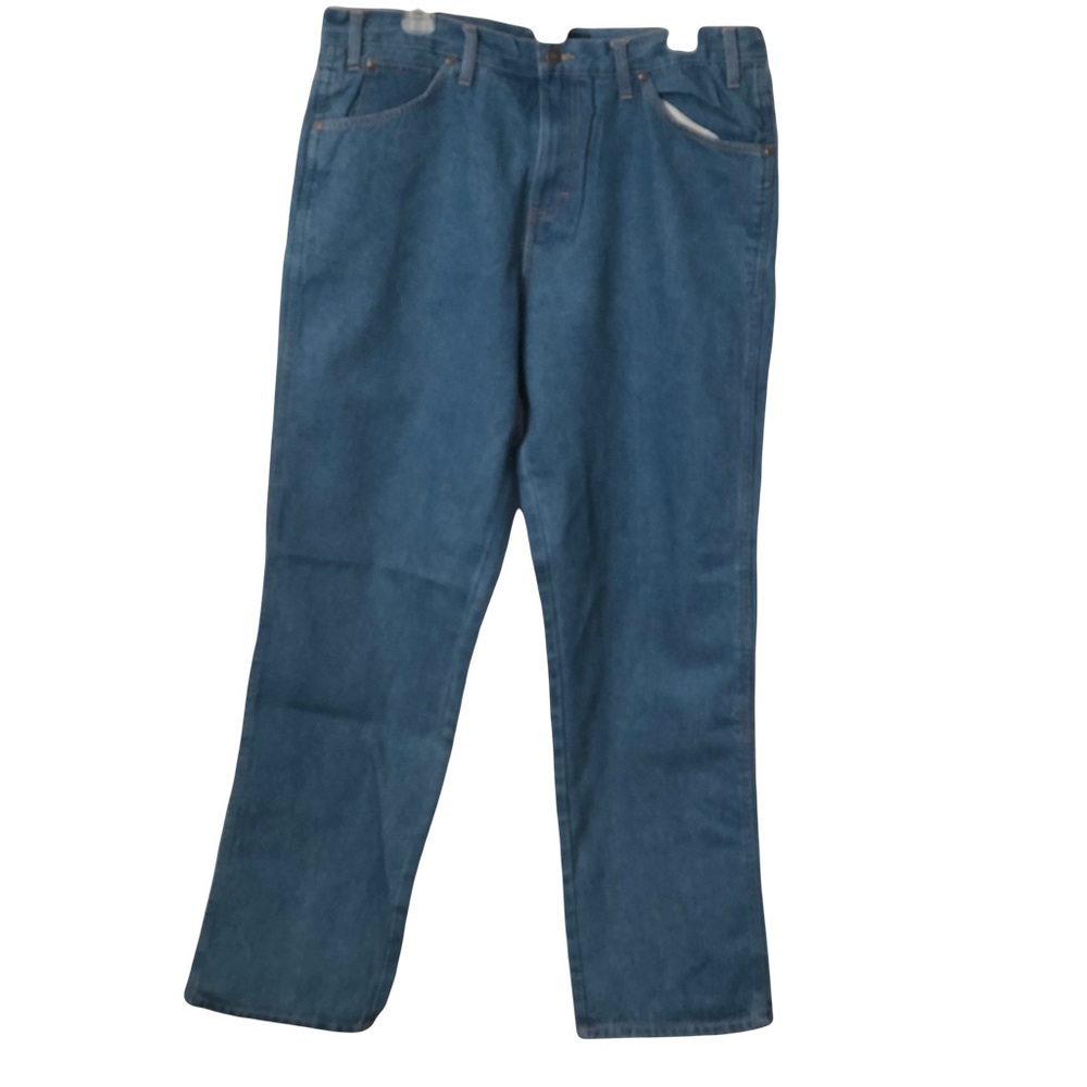 NWT Mission Ridge Mens Straight Leg Denim Blue Jeans with 5 pockets Size 38/32